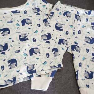 Touch by Nature 6-12 mths organic woodland bear Pajama‎ Set